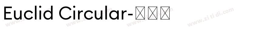 Euclid Circular字体转换